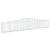 Arched Gabion Basket 157.5"x11.8"x23.6"/31.5" Galvanized Iron