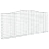 Arched Gabion Basket 400x30x160/180 cm Galvanised Iron