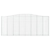 Arched Gabion Basket 400x30x160/180 cm Galvanised Iron