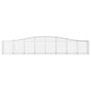 Arched Gabion Basket 157.5"x19.7"x23.6"/31.5" Galvanized Iron