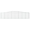 Arched Gabion Basket 157.5"x19.7"x31.5"/39.4" Galvanized Iron