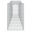 Arched Gabion Basket 157.5"x19.7"x31.5"/39.4" Galvanized Iron