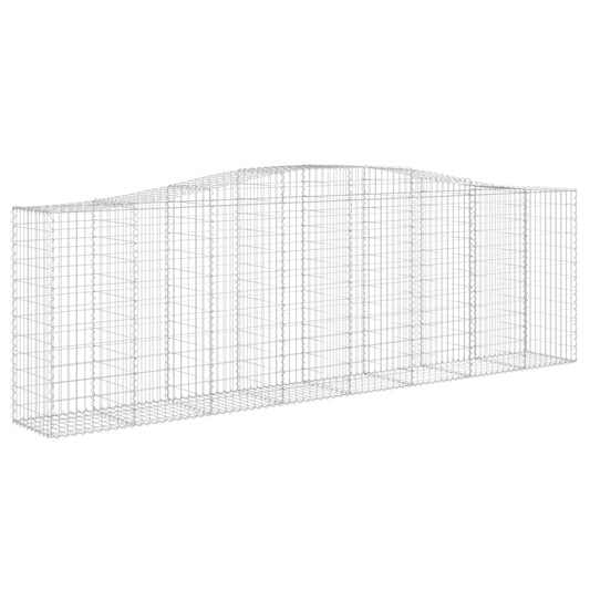 Arched Gabion Basket 400x50x120/140 cm Galvanised Iron