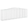 Arched Gabion Basket 157.5"x19.7"x47.2"/55.1" Galvanized Iron