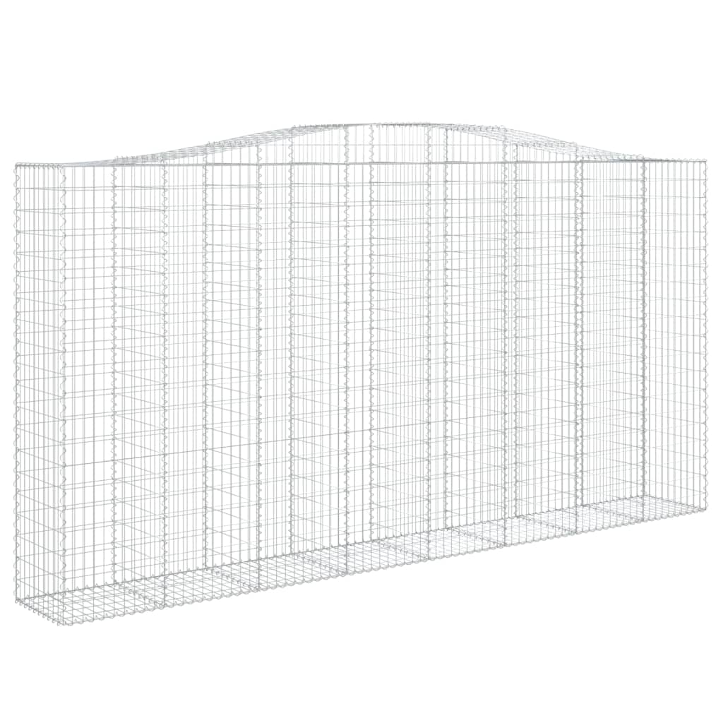 Arched Gabion Basket 400x50x200/220 cm Galvanised Iron