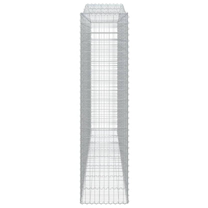 Arched Gabion Basket 400x50x200/220 cm Galvanised Iron