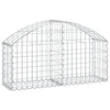 Arched Gabion Basket 39.4"x11.8"x15.7"/23.6" Galvanized Iron