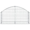 Arched Gabion Basket 39.4"x11.8"x15.7"/23.6" Galvanized Iron