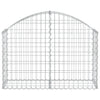 Arched Gabion Basket 39.4"x11.8"x23.6"/31.5" Galvanized Iron