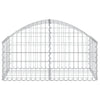 Arched Gabion Basket 39.4"x19.7"x15.7"/23.6" Galvanized Iron