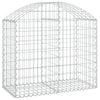 Arched Gabion Basket 39.4"x19.7"x31.5"/39.4" Galvanized Iron