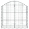 Arched Gabion Basket 39.4"x19.7"x31.5"/39.4" Galvanized Iron
