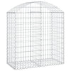 Arched Gabion Basket 39.4"x19.7"x39.4"/47.2" Galvanized Iron