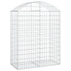 Arched Gabion Basket 39.4"x19.7"x47.2"/55.1" Galvanized Iron
