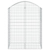 Arched Gabion Basket 39.4"x19.7"x47.2"/55.1" Galvanized Iron