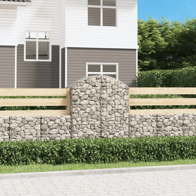 Arched Gabion Basket 39.4"x19.7"x47.2"/55.1" Galvanized Iron