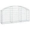 Arched Gabion Basket 59.1"x11.8"x23.6"/31.5" Galvanized Iron