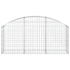 Arched Gabion Basket 59.1"x11.8"x23.6"/31.5" Galvanized Iron