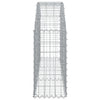Arched Gabion Basket 59.1"x11.8"x23.6"/31.5" Galvanized Iron