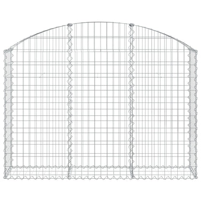 Arched Gabion Basket 150x30x100/120 cm Galvanised Iron