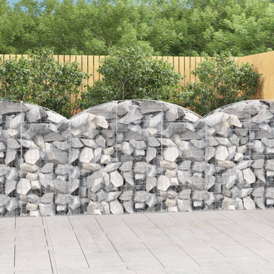 Arched Gabion Basket 59.1"x11.8"x39.4"/47.2" Galvanized Iron