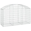 Arched Gabion Basket 59.1"x19.7"x31.5"/39.4" Galvanized Iron