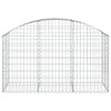 Arched Gabion Basket 59.1"x19.7"x31.5"/39.4" Galvanized Iron