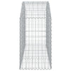 Arched Gabion Basket 59.1"x19.7"x31.5"/39.4" Galvanized Iron