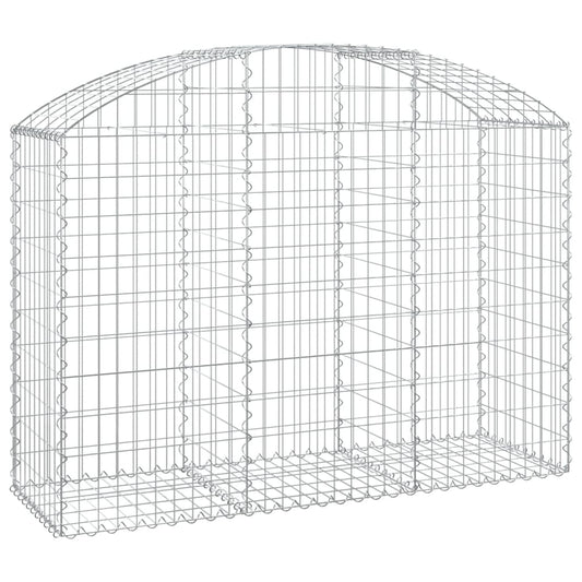 Arched Gabion Basket 150x50x100/120 cm Galvanised Iron