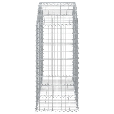 Arched Gabion Basket 150x50x100/120 cm Galvanised Iron