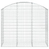 Arched Gabion Basket 59.1"x19.7"x47.2"/55.1" Galvanized Iron