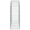 Arched Gabion Basket 59.1"x19.7"x47.2"/55.1" Galvanized Iron