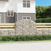 Arched Gabion Basket 59.1"x19.7"x47.2"/55.1" Galvanized Iron