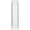 Arched Gabion Basket 150x50x180/200 cm Galvanised Iron