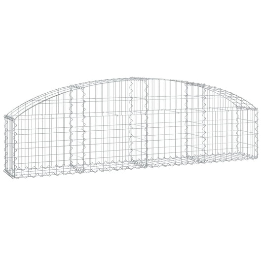 Arched Gabion Basket 200x30x40/60 cm Galvanised Iron