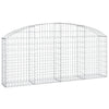 Arched Gabion Basket 78.7"x11.8"x31.5"/39.4" Galvanized Iron