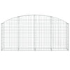 Arched Gabion Basket 78.7"x11.8"x31.5"/39.4" Galvanized Iron