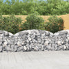 Arched Gabion Basket 78.7"x11.8"x31.5"/39.4" Galvanized Iron