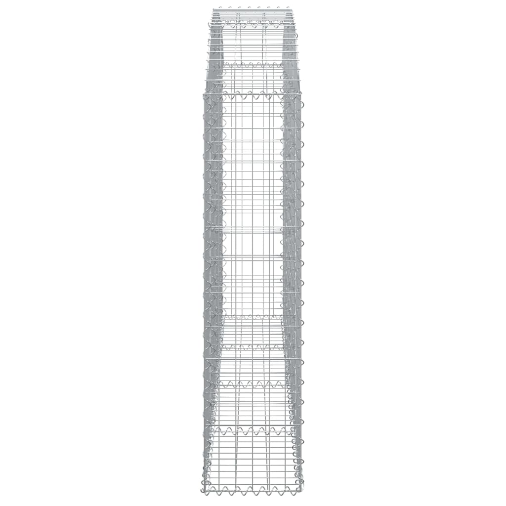 Arched Gabion Basket 200x30x120/140 cm Galvanised Iron