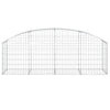 Arched Gabion Basket 78.7"x19.7"x23.6"/31.5" Galvanized Iron