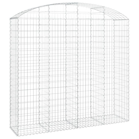 Arched Gabion Basket 200x50x180/200 cm Galvanised Iron