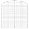 Arched Gabion Basket 200x50x180/200 cm Galvanised Iron