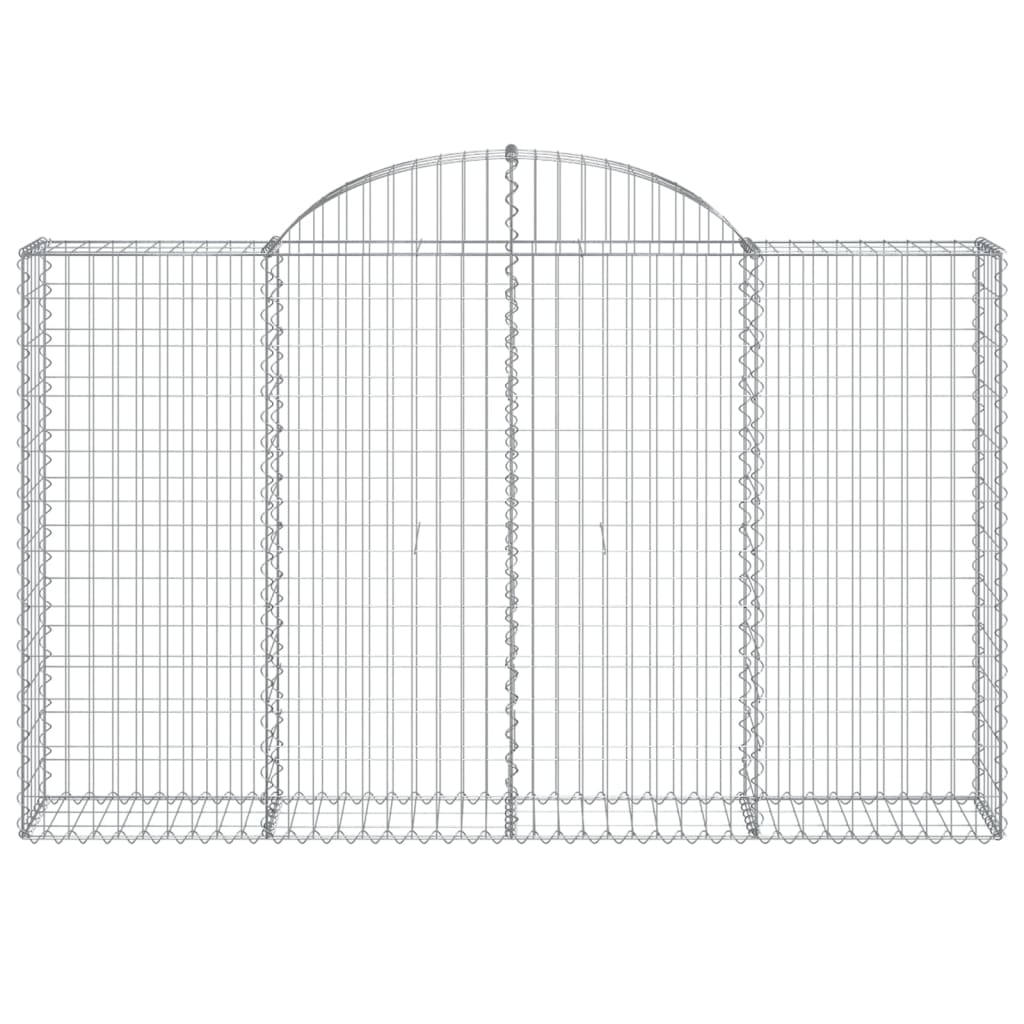 Arched Gabion Basket 200x30x120/140 cm Galvanised Iron