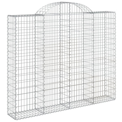 Arched Gabion Basket 200x30x160/180 cm Galvanised Iron