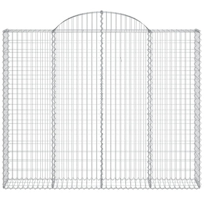Arched Gabion Basket 200x30x160/180 cm Galvanised Iron