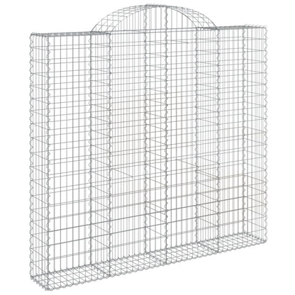 Arched Gabion Basket 200x30x180/200 cm Galvanised Iron