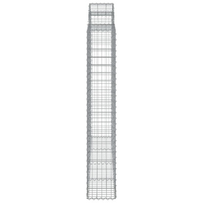 Arched Gabion Basket 200x30x180/200 cm Galvanised Iron