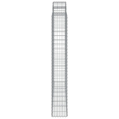 Arched Gabion Basket 200x30x200/220 cm Galvanised Iron