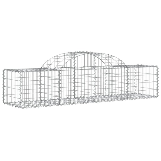 Arched Gabion Basket 200x50x40/60 cm Galvanised Iron