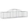 Arched Gabion Basket 78.7"x19.7"x15.7"/23.6" Galvanized Iron